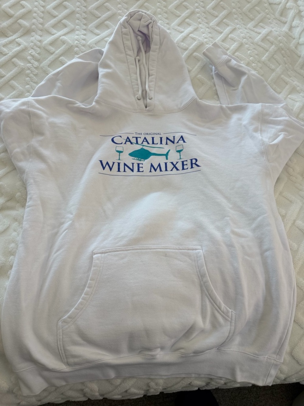 Catalina Wine Mixer Hoodie - with Teal & Navy Logo